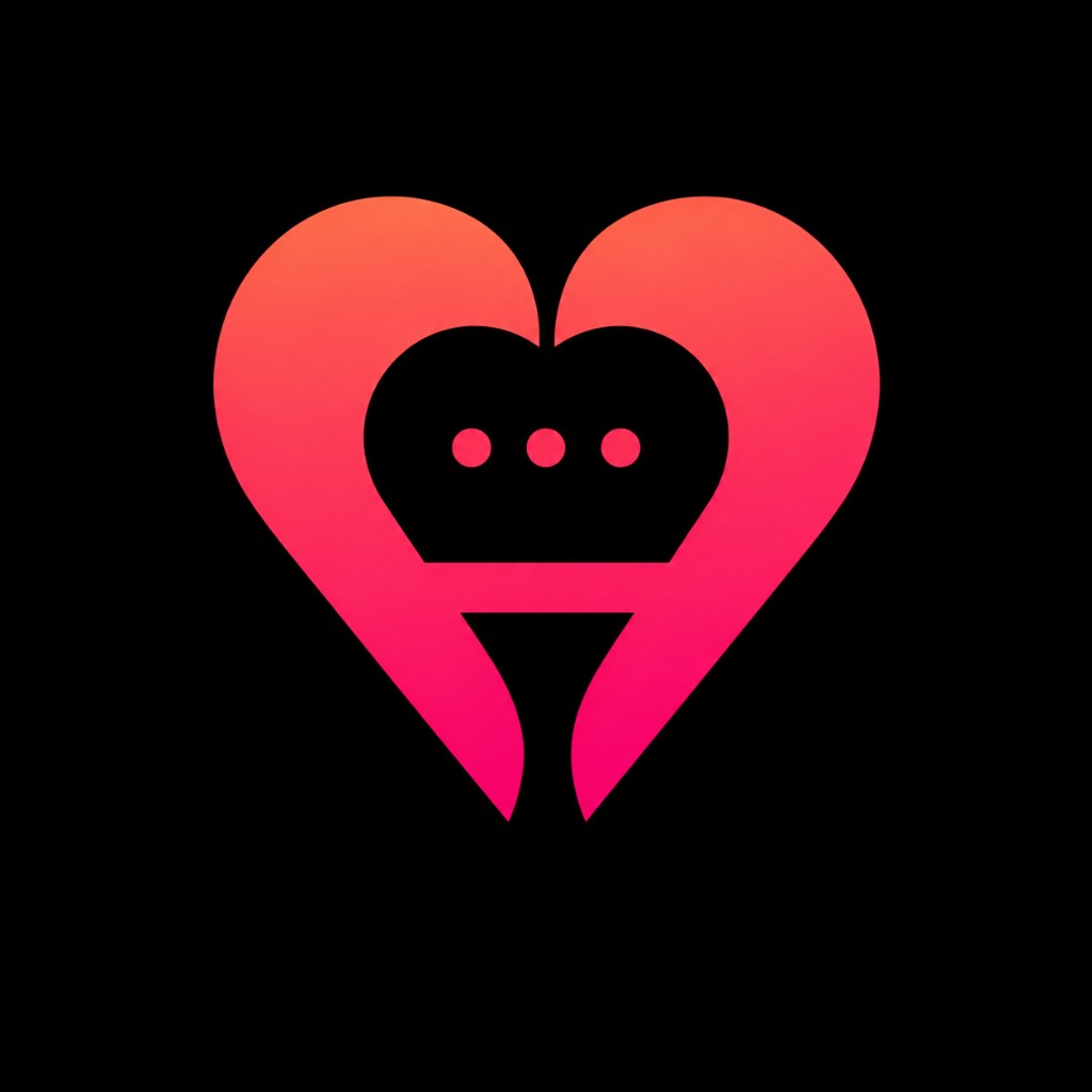 VOLIMEH logo — heart with chat dots